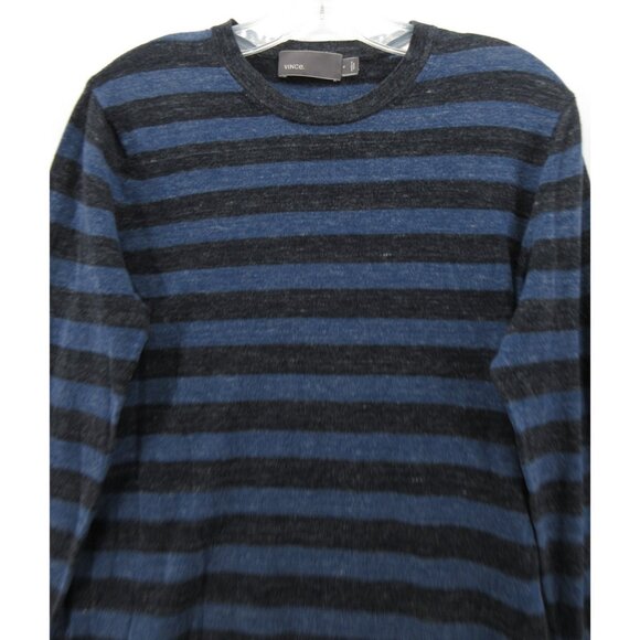 Vince Sweater Small Gray Cashmere Wool Blend Pullover Crewneck Knit - Picture 2 of 10